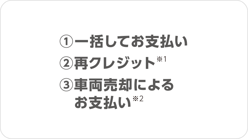 最終回はお支払い方法を選べます